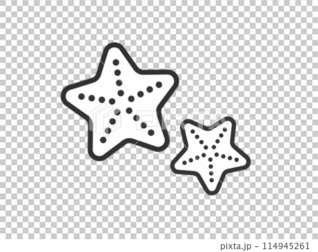海星圖示插圖(畫線) 海星圖示插圖(畫線) 114945261