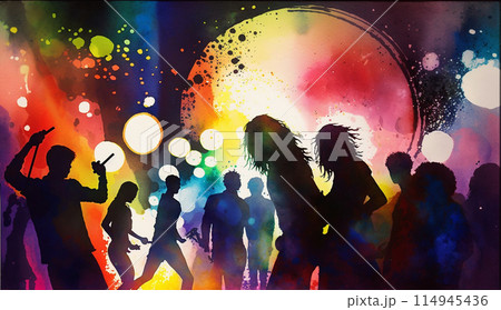 クラブとかディスコで踊りに興じている若者たち