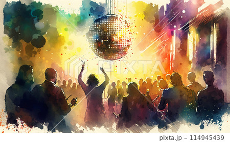 クラブとかディスコで踊りに興じている若者たち