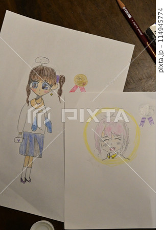 子どもとお絵描き 子どもとお絵描き 114945774