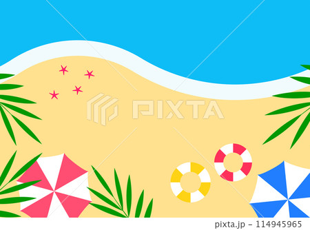 南国の美しいビーチの夏背景素材1の2 114945965