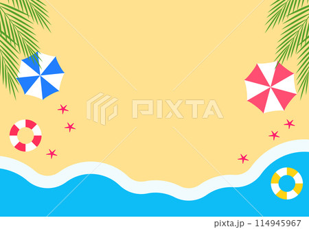 南国の美しいビーチの夏背景素材1の4 114945967