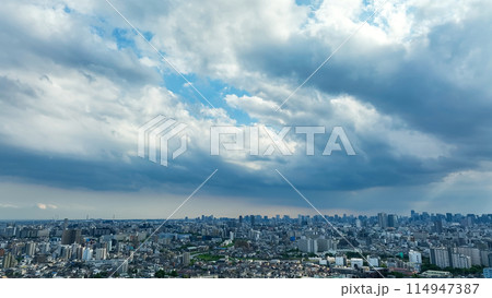 都市の風景　空撮 114947387
