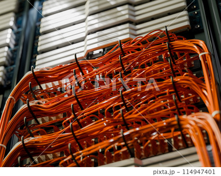 サーバーとケーブル サーバーとケーブル 114947401