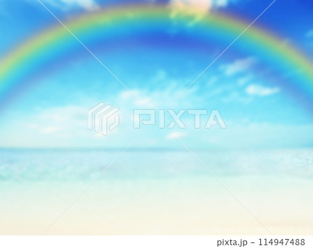 海と空をイメージした背景 114947488