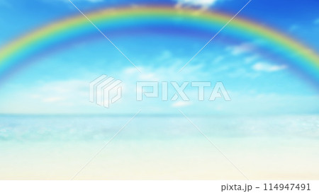 海と空をイメージした背景 114947491