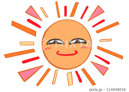 ニヤニヤする太陽 114948016