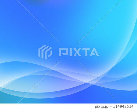 シンプルでおしゃれなグラデーションの曲線背景素材 114948514