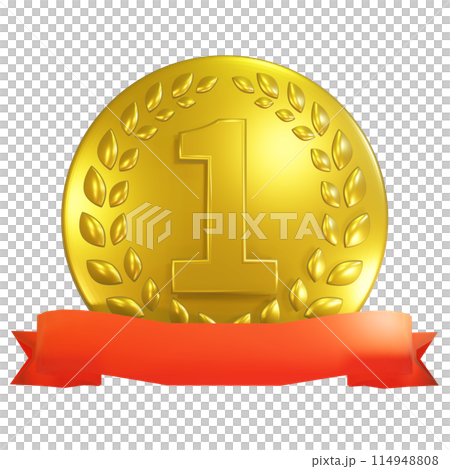 3Dの1位のゴールドメダル 3Dの1位のゴールドメダル 114948808