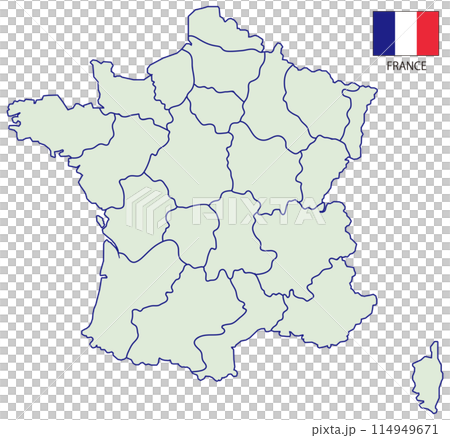 Dividable map of France - Regions 114949671