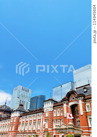 青空の東京駅 青空の東京駅 114949884