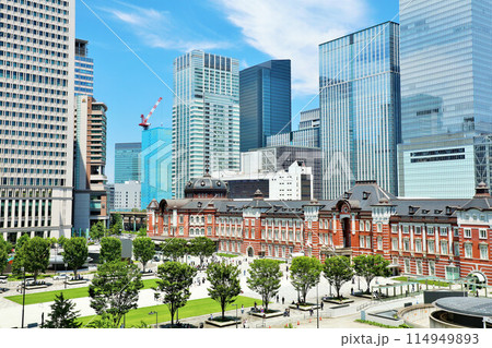 青空の東京駅 青空の東京駅 114949893