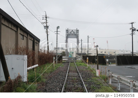 踏切から見た線路 踏切から見た線路 114950358