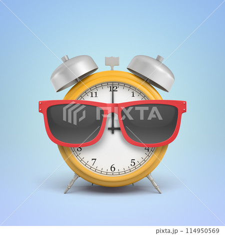 Alarm clock with sleep-shade style glasses 114950569