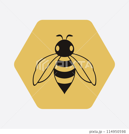 bee logo illustrations design icon bee logo illustrations design icon 114950598