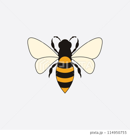 bee logo illustrations design icon 114950755