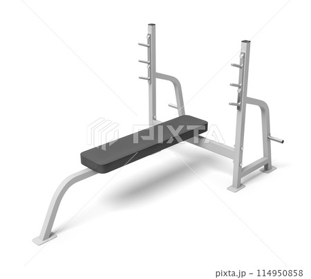 3D model of a gym bench without weights 114950858