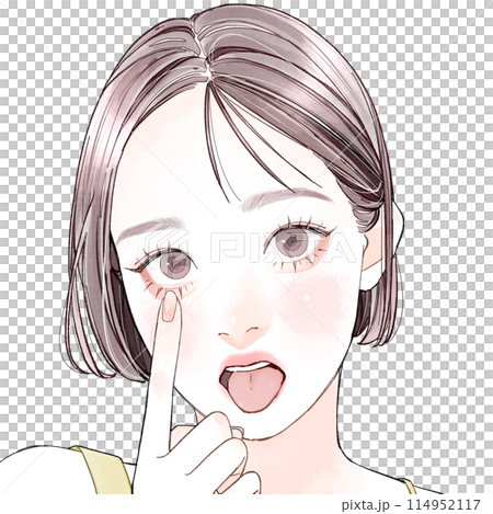 あっかんべー あっかんべー 114952117