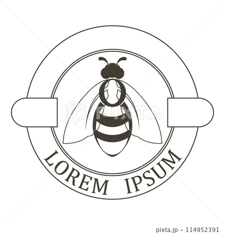 bee logo illustrations design icon bee logo illustrations design icon 114952391