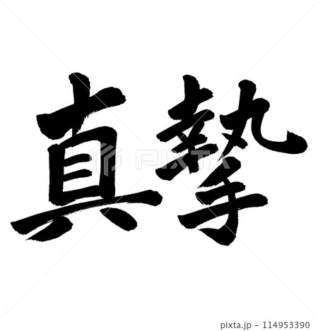 筆文字 真摯 筆文字 真摯 114953390