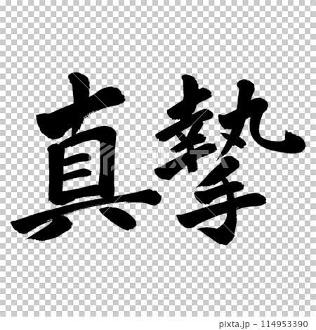 筆文字 真摯 筆文字 真摯 114953390