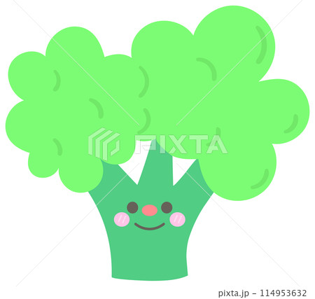 Kid hand drawn cute healthy food vegetables broccoli Kid hand drawn cute healthy food vegetables broccoli 114953632