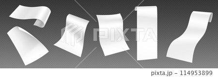Paper receipt and bill mockup 114953899