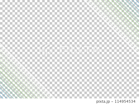 青〜緑のグラデーションストライプが爽やかな背景イラスト 114954534