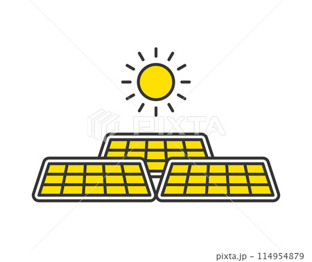 太陽光発電ソーラーパネル 114954879