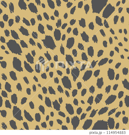 Abstract modern leopard seamless pattern. Animals trendy background. Color decorative vector stock illustration for print, card, postcard, fabric, textile. Modern ornament of stylized skin 114954883