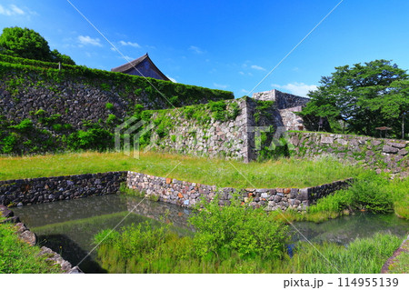 【兵庫県】晴天の丹波篠山城 114955139