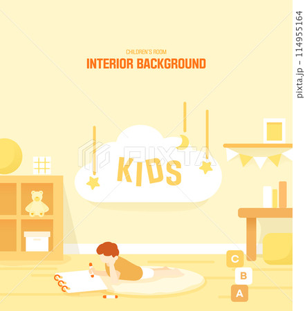 Interior Space Illustration Background Interior Space Illustration Background 114955164