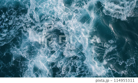 海、プール、波のイメージ、テクスチャ 114955311