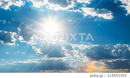 太陽が光る青空 太陽が光る青空 114955507