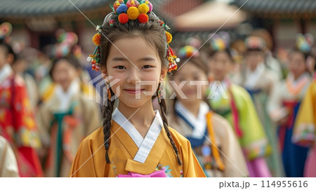 Chuseok Festival in Korea 114955616