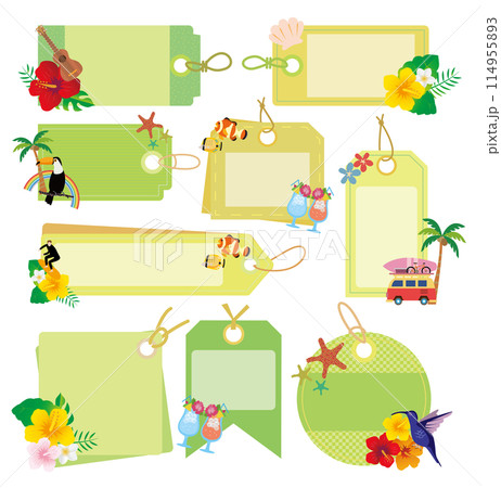 南国 バカンス 旅行 フレーム枠 南国 バカンス 旅行 フレーム枠 114955893