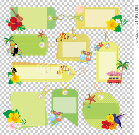 南国 バカンス 旅行 フレーム枠 南国 バカンス 旅行 フレーム枠 114955893