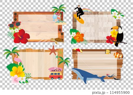 熱帶度假旅行框架 114955900
