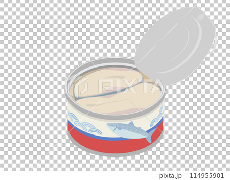 一罐煮鯖魚的插圖 一罐煮鯖魚的插圖 114955901