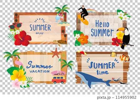 熱帶度假旅行框架 114955902