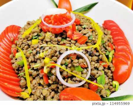 delicious vegetable salad from the egypt 114955969