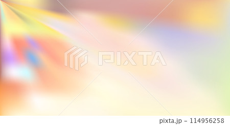 Yellow neon opalescent bg with rays from the corner 114956258