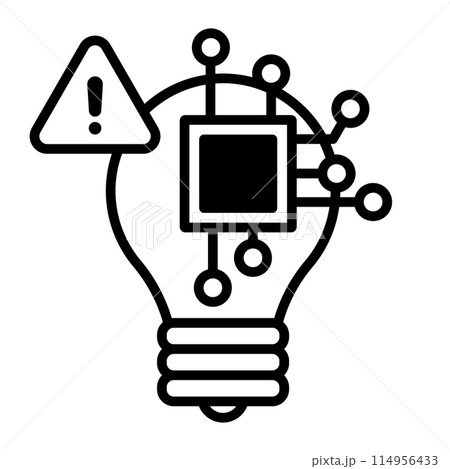 先端技術危機のイメージアイコン。 先端技術危機のイメージアイコン。 114956433