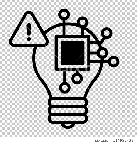 先端技術危機のイメージアイコン。 先端技術危機のイメージアイコン。 114956433