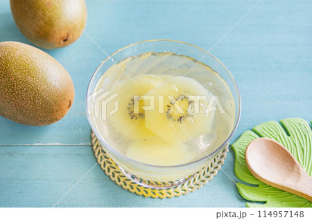 黄色いキウイゼリー 黄色いキウイゼリー 114957148