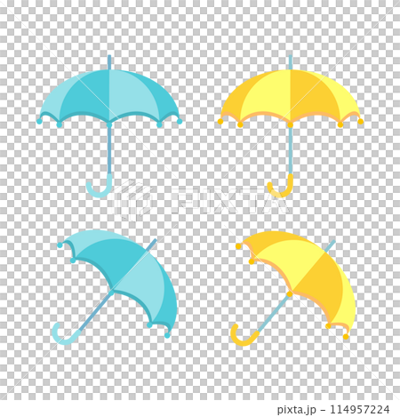 傘のイラストセット 傘のイラストセット 114957224