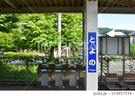 しなの鉄道北しなの線の長野駅から古間駅までの車窓風景(2022年夏) 114957534