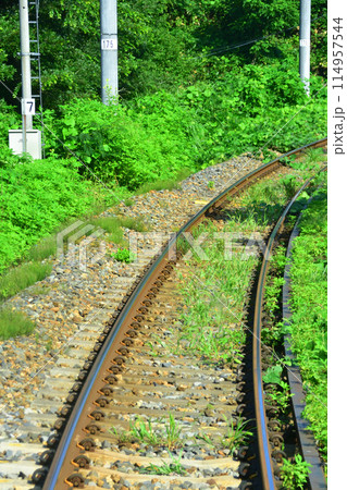 しなの鉄道北しなの線の長野駅から古間駅までの車窓風景(2022年夏) 114957544
