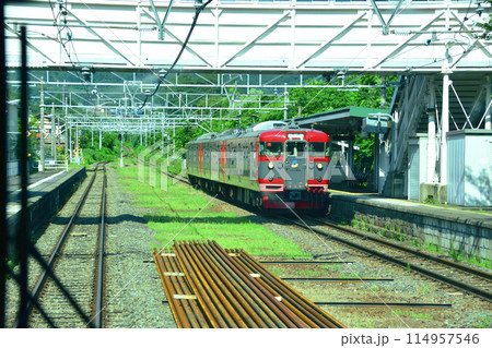 しなの鉄道北しなの線の長野駅から古間駅までの車窓風景(2022年夏) 114957546