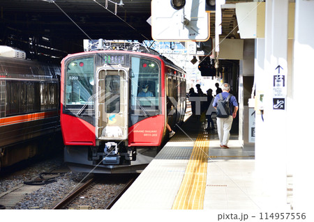 しなの鉄道北しなの線の長野駅から古間駅までの車窓風景(2022年夏) しなの鉄道北しなの線の長野駅から古間駅までの車窓風景(2022年夏) 114957556